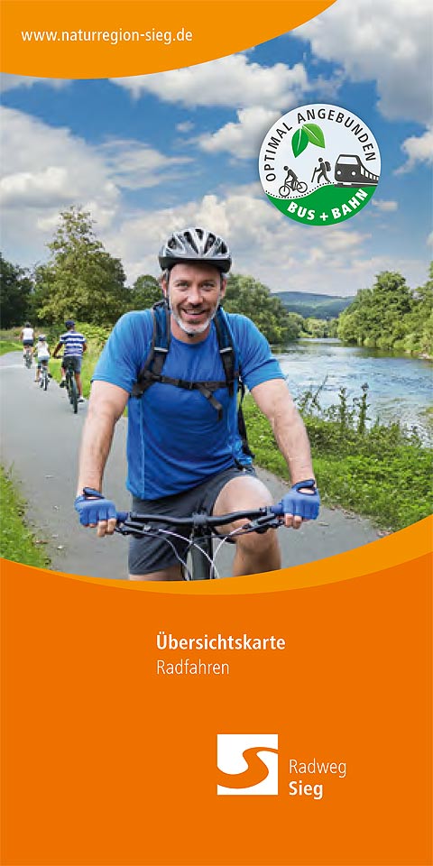 Radkarte Naturregion Sieg- Deckblatt