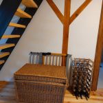 Scheune an der Pulvermühle, Pellets Korb Weinregal