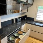 Alpaka Cottage Ferienhaus Küche