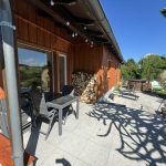 Alpaka Cottage Ferienhaus Outdoor Sitzgelegenheit