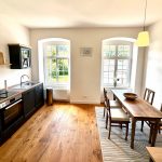 Ferienwohnung Alte Schule Windeck Küche mit Essecke